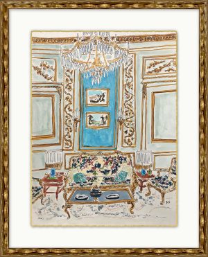 antique charleston sitting room framed