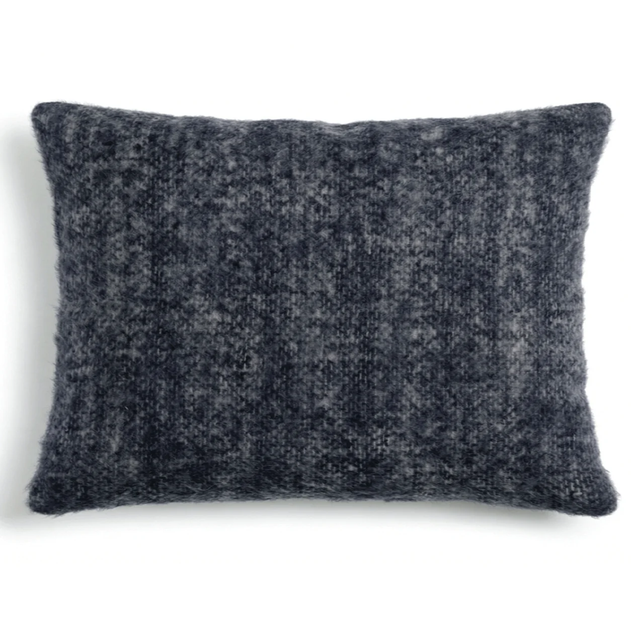 faux mohair extra large decorative bed pillow in navy