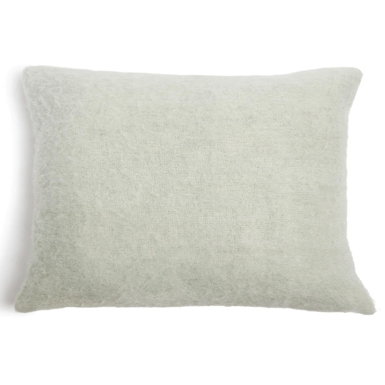 faux mohair extra large decorative bed pillow in seaglass