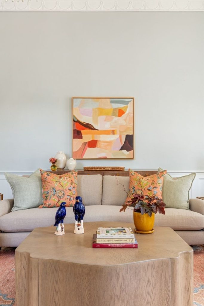 A sofa with a bench seat sofa cushion style, available at Charleston furniture store GDC
