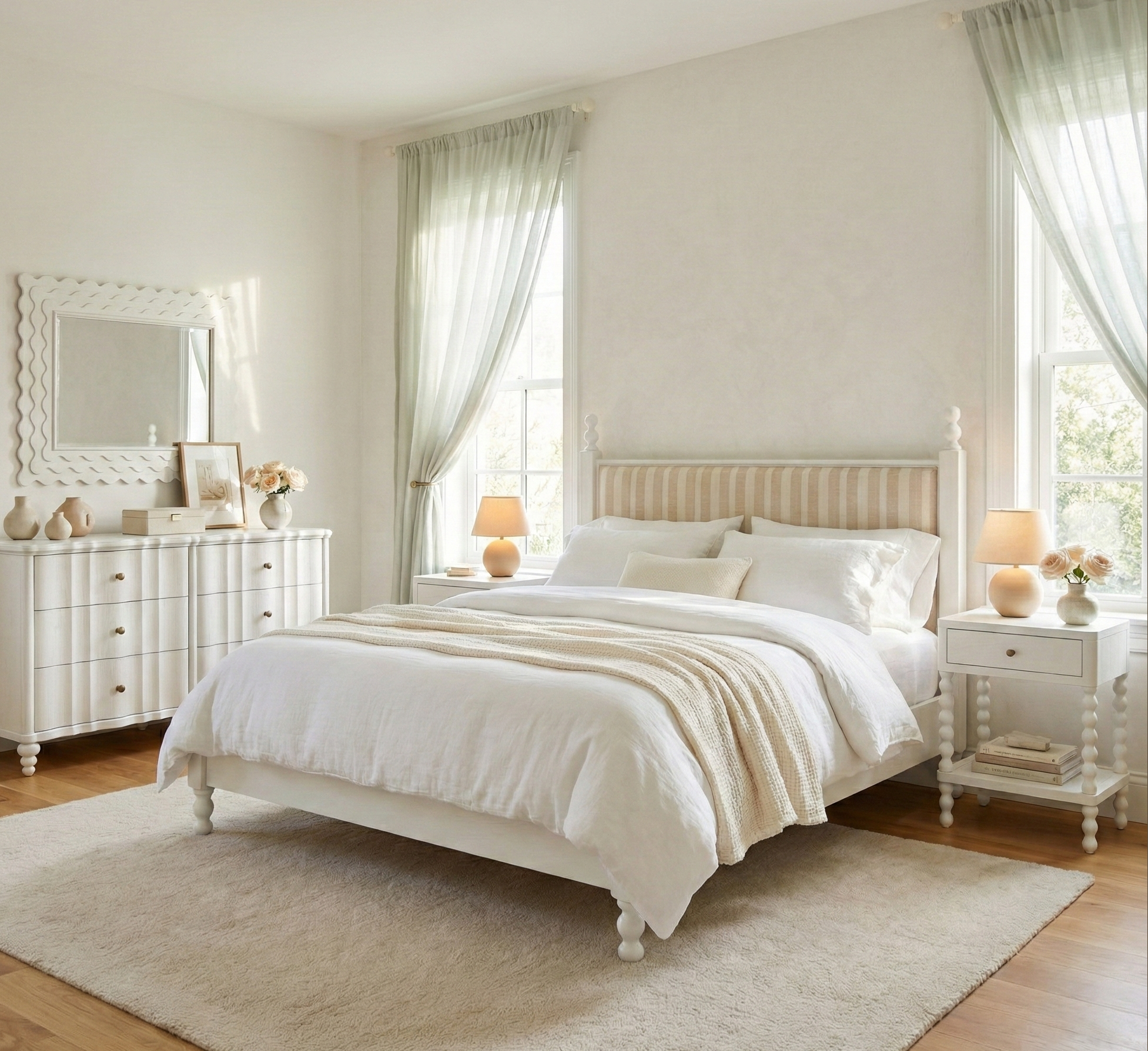 Haven Upholstered Finial Bed - Image 2