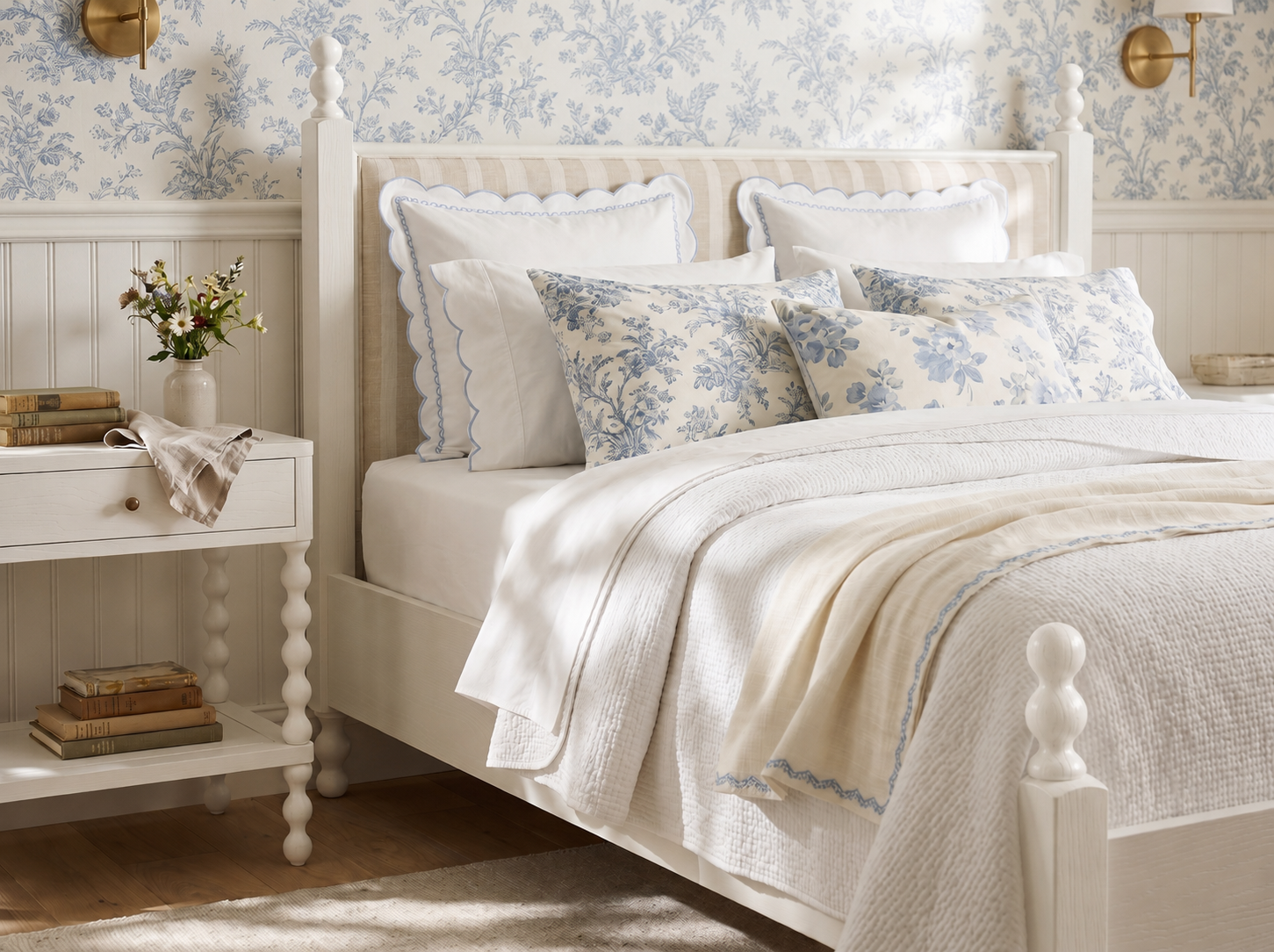 Haven Upholstered Finial Bed - Image 3