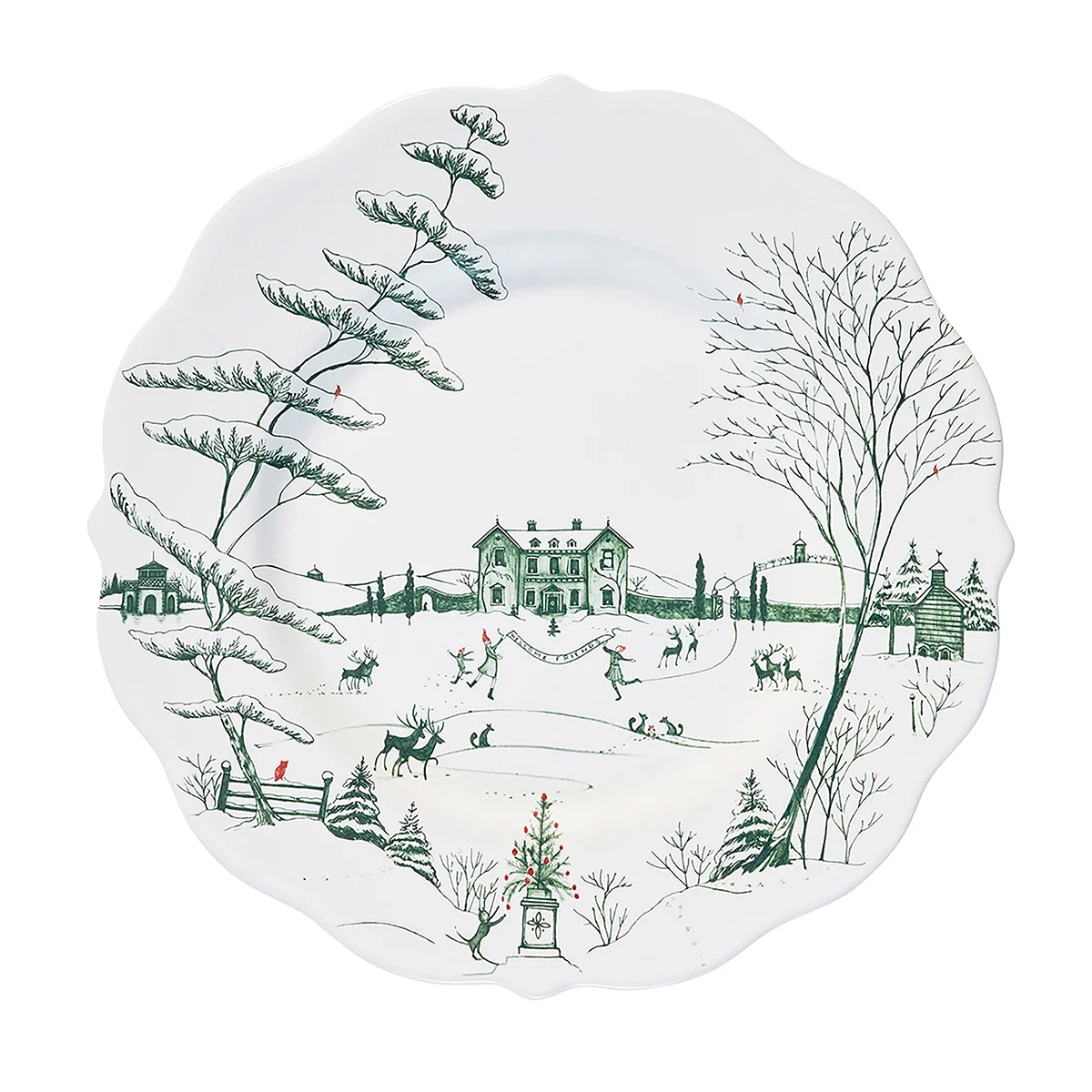Country Estate Winter Frolic Dinner Plate
